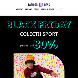 PANA LA -80% la colectii sport, doar de 𝐁𝐥𝐚𝐜𝐤 𝐅𝐫𝐢𝐝𝐚𝐲!