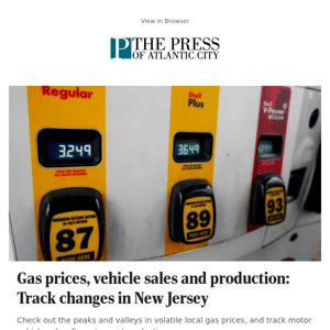 Gas prices, vehicle sales and production: Track changes in New Jersey