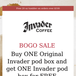 Invader Pods - buy one, get one free! 💥