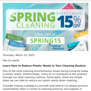 Spring Cleaning Does NOT Mean More Plastic Waste!