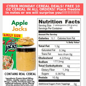 Cyber Monday Cereal