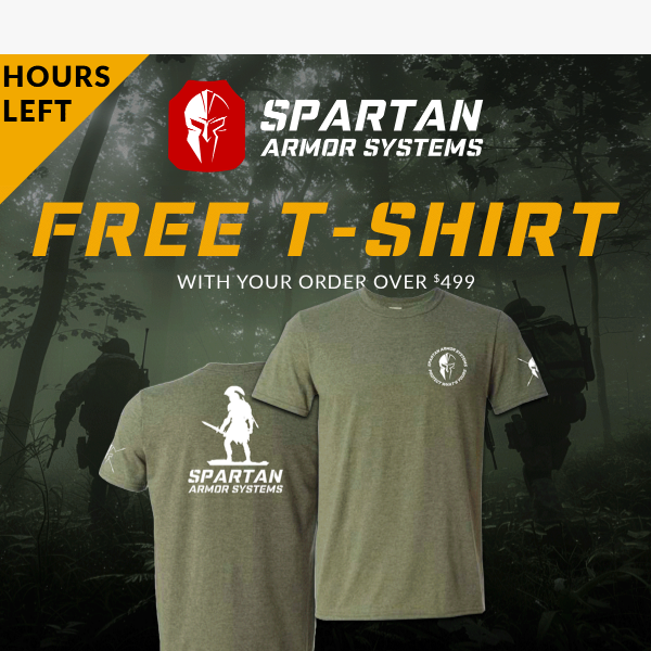💥 Final Hours!💥 Get Your Free Spartan T-Shirt before you can't!