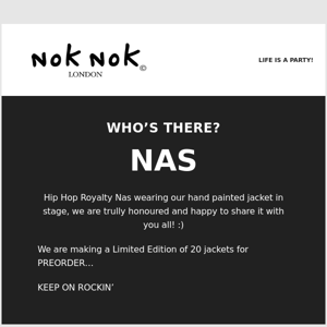 NAS wearing NOK NOK ;)