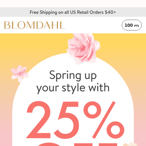 Hello sunshine ☀️ 25% OFF is here!