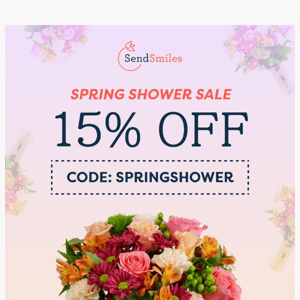 Shop the Spring Flowers SALE | 15% OFF