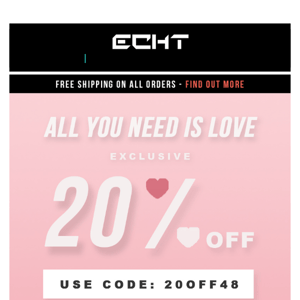 Our gift, to you❤️: 20% OFF
