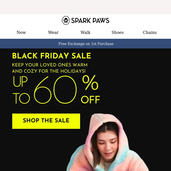 Black Friday Shop 'Til You Drop 60% OFF 🐶 - Spark Paws