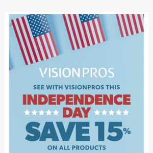 Save 15% This July 4th Weekend