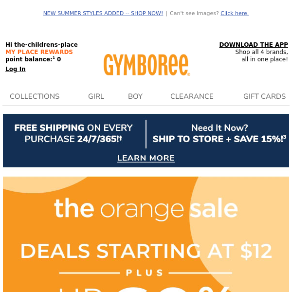ORANGE SALE IS ON w/$12+ DEALS & UP TO 60% OFF THE SITE!