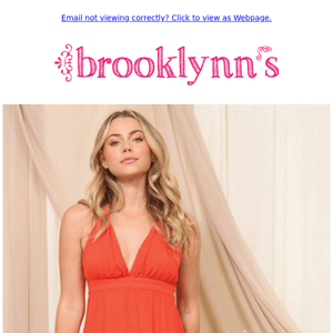 🎆 20% OFF dresses starts today! 🎆 Shop in-store or online at www.brooklynns.com.