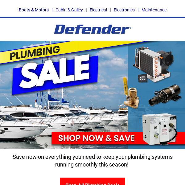 Save now on Plumbing!