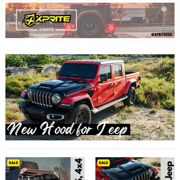 New Jeep Hood with Heat Extraction