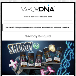 Exciting New Arrivials! Sadboy Eliquid, Yogi 8K bar and more!