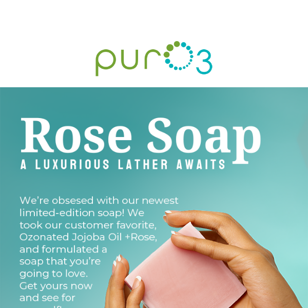 LIMITED TIME! 🧼 Get your bar of rose soap!