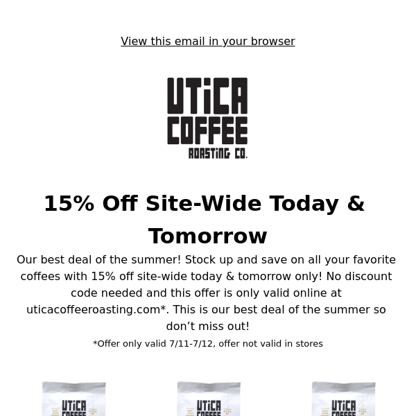 Save 15% Off Site-Wide