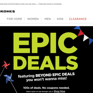 👋 Have you heard? Epic Deals starts today!