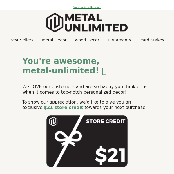 EXCLUSIVE GIFT 🎁 just for you, Metal Unlimited!