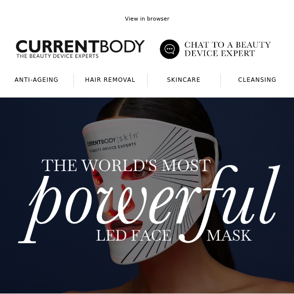 The world’s most powerful LED mask