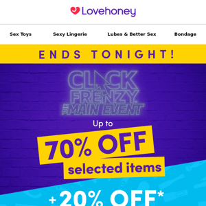 ⚠️ LAST CHANCE | Click Frenzy ends TONIGHT! ⚠️