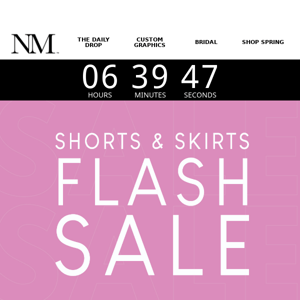 FINAL HOURS! ⚡️ 30% OFF shorts + skirts