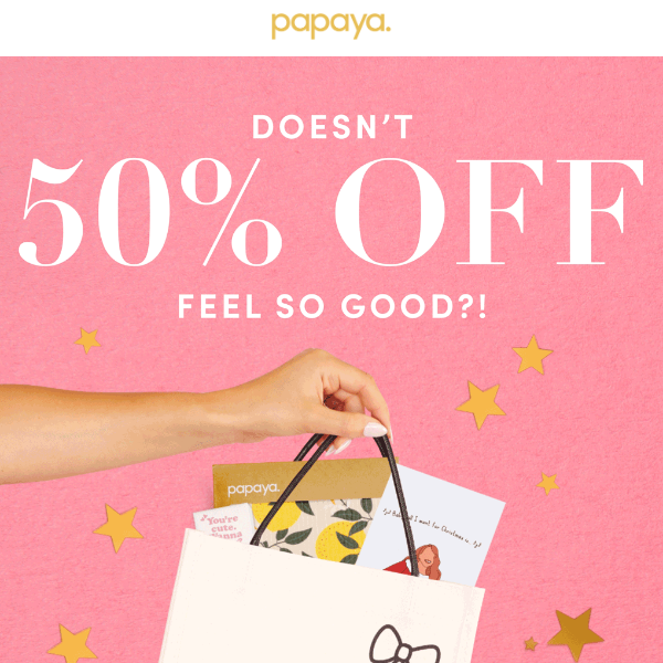 Knock knock. Who’s ther- UP TO 50% OFF!!!