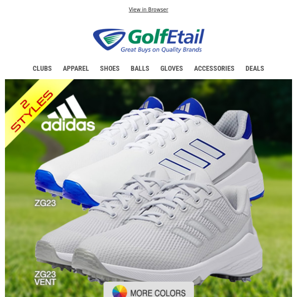 Save Now‼️ $79 Adidas ZG23 Men's Golf Shoes • retail $200 • 2 Styles • Various colors