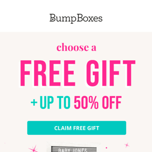 Choose a FREE gift + up to $30 off your 1st box