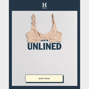 Go unlined for your new everyday bra