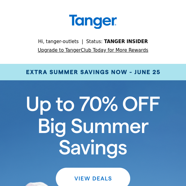 Shop 70% Off: Save Even More This Summer