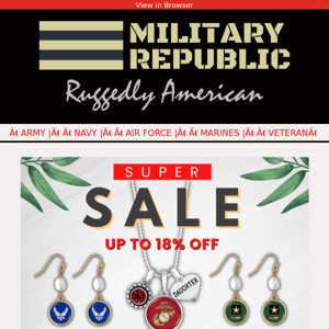 🇺🇸 Unique Military and Patriotic Jewelry - Checkout Now!