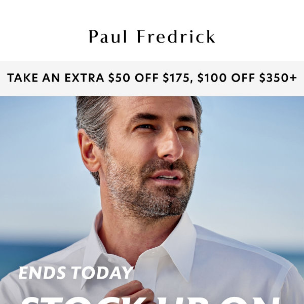 Stock up now on $69 non-iron shirts