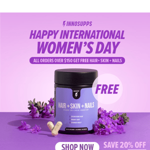 20% OFF | International Women's Day 💪💖