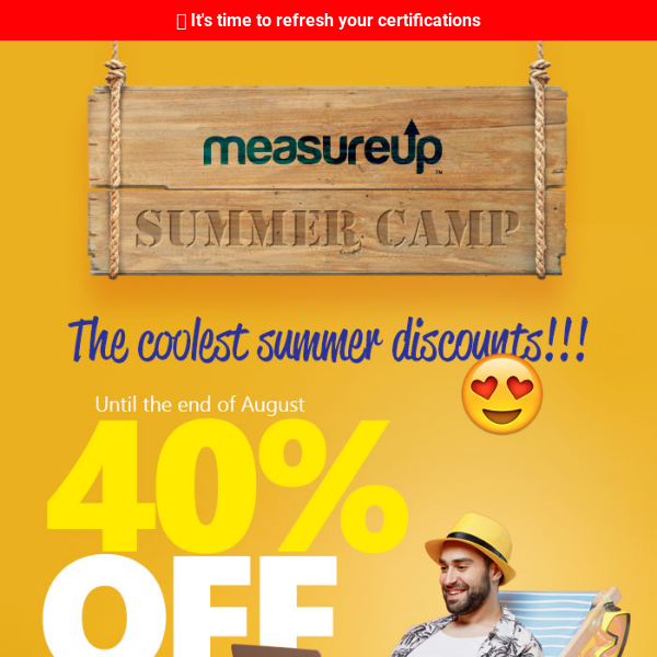 40% OFF - 😎 The coolest discount this summer!!!