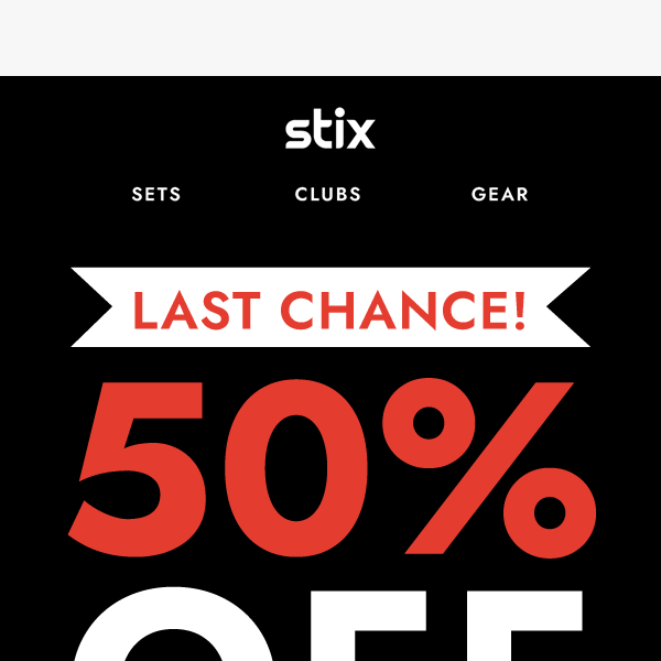 Last Chance! 50% Off Silver Irons & Wedges