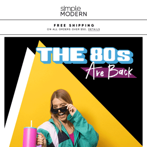 Back to the future with our new 80s-inspired tumbler