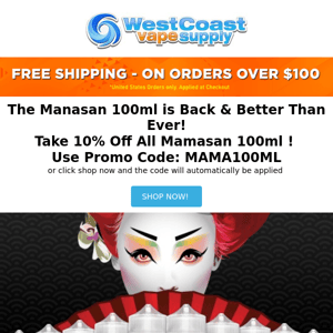 10% Off The Mamasan Collection! 100ml Is Back In Stock 🍓🫐🤩 