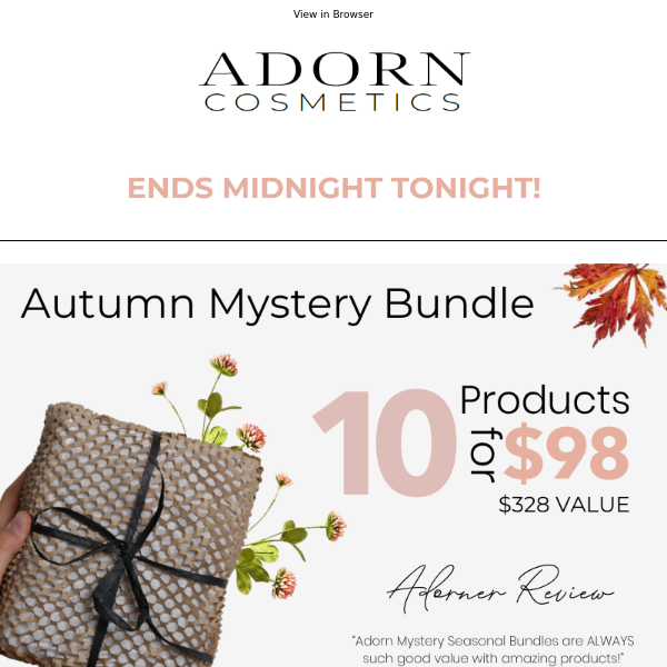 Just In! Beauty Bundle: Over $300 Value - Only $98!