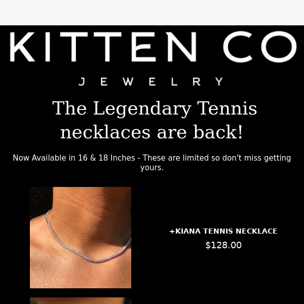 Finally the Tennis Necklaces are Back!👀😍