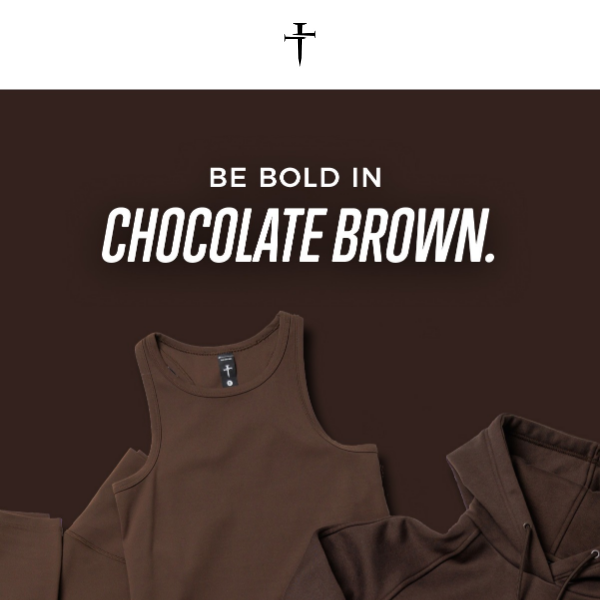 Indulge in our Chocolate Brown colorway