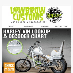 Check out our Harley VIN Decoder, it's like speaking Klingon, but for Harleys...