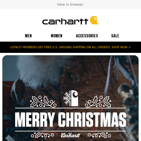 Merry Christmas from Carhartt