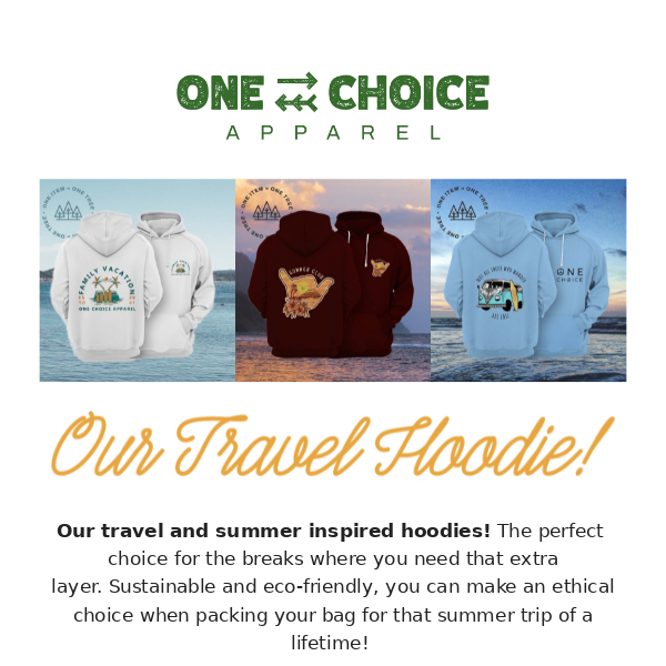 Our Travel Inspired Hoodies!