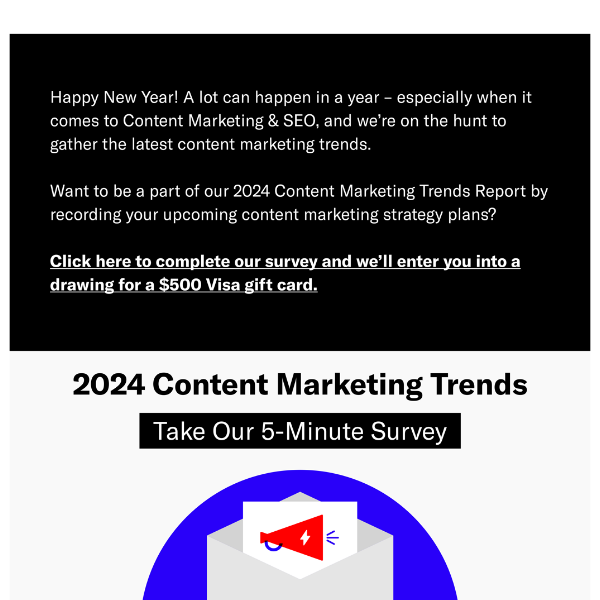 Contribute to Our 2024 Content Marketing Trends Survey 📈