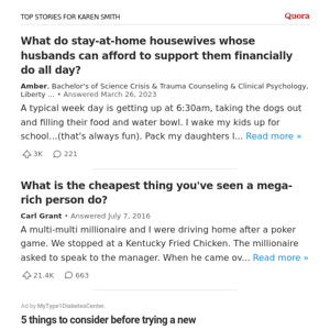 What do stay-at-home housewives whose husbands can afford to support them financially...?