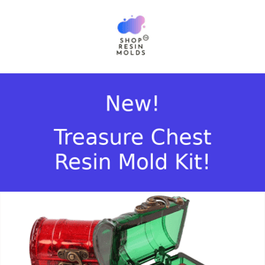 🗝️ New! Treasure Chest Resin Mold Kit!!