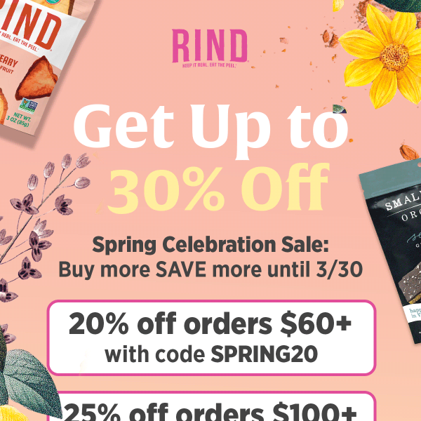 Hello Spring Sale: Buy more SAVE more! 🥥🍓🍫