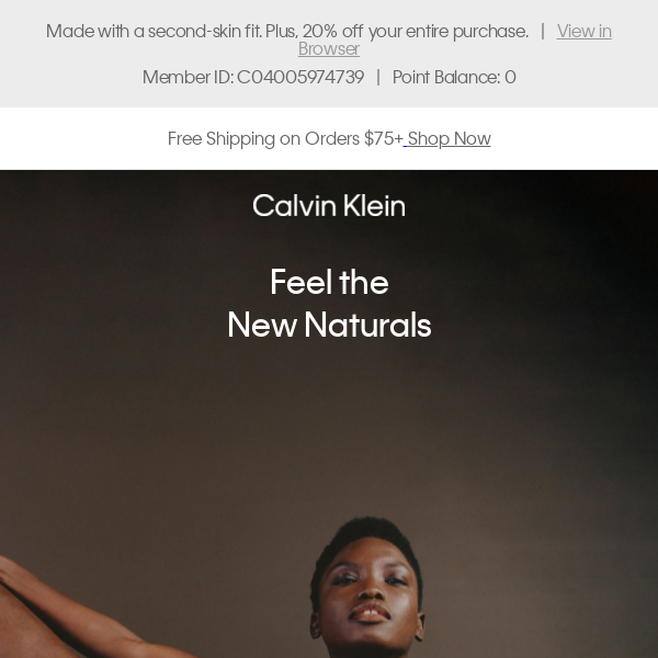 Explore the New CK Naturals - Calvin Klein