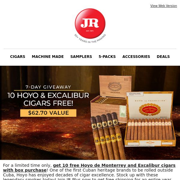 JR Cigars Coupon Codes → 30 off (14 Active) July 2022