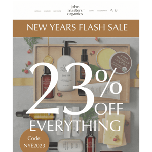 New Year, New Styles | 23% off everything!