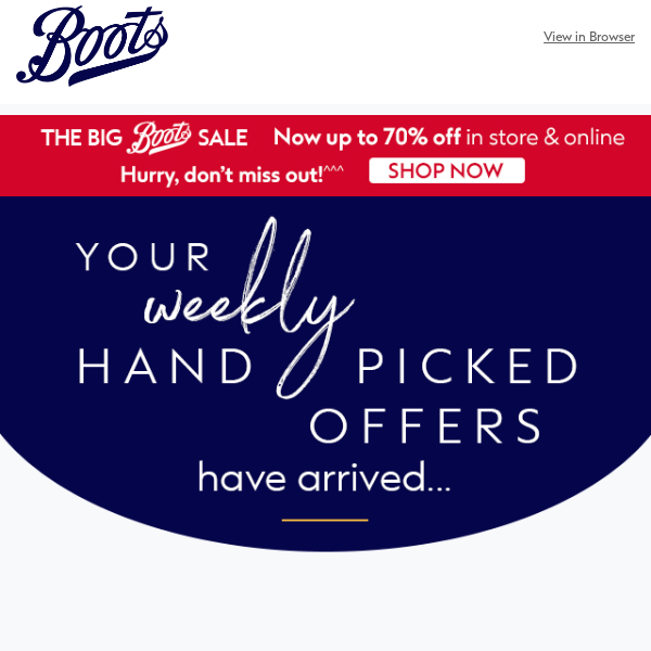 Boots shop offers today